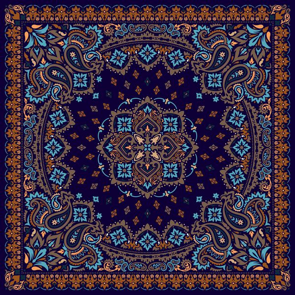 نسخه چاپی Paisley Bandana