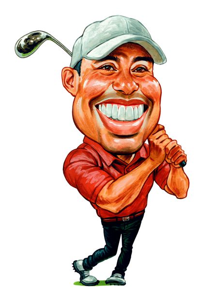 Eldrick Tont Woods که به عنوان Tiger Woods شناخته می شود یک گلف باز حرفه ای آمریکایی است که یکی از موفق ترین گلف بازان در تمام دوران است تصوير کاريکاتور طراحي ژوئيه 212018