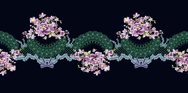 طراحی گرافیک کامپیوتری طراحی برگ و گل