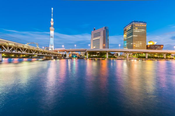 نمایشگاه افقی توکیو از رودخانه سومیدا