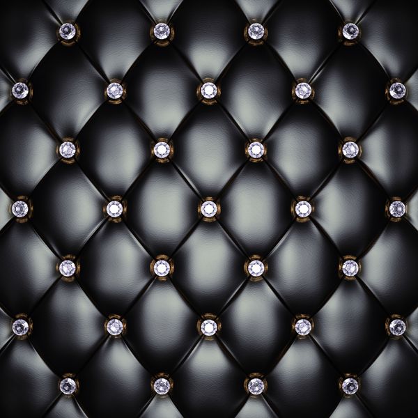 الگوی براق سیاه و سفید با الماس تصویر 3D