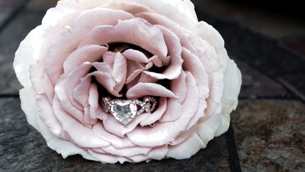 حلقه تعویض قلب در داخل یک گل صورتی پنهان شده است