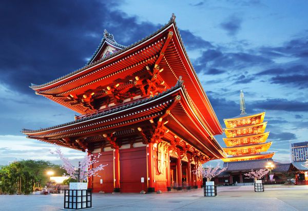 توکیو Sensoji-ji معبد در آساکوسا ژاپن