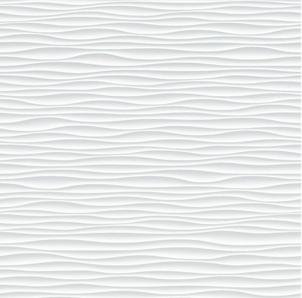 بافت بدون درز سفید پس زمینه موجدار دکوراسیون داخلی داخلی الگو 3D پانل دیواری داخلی پس زمینه انتزاعی بردار