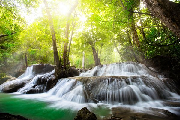 Huay Mae Kamin آبشار تایلند در Kanjanaburi