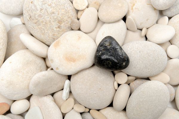 سنگ های مختلف به عنوان پس زمینه