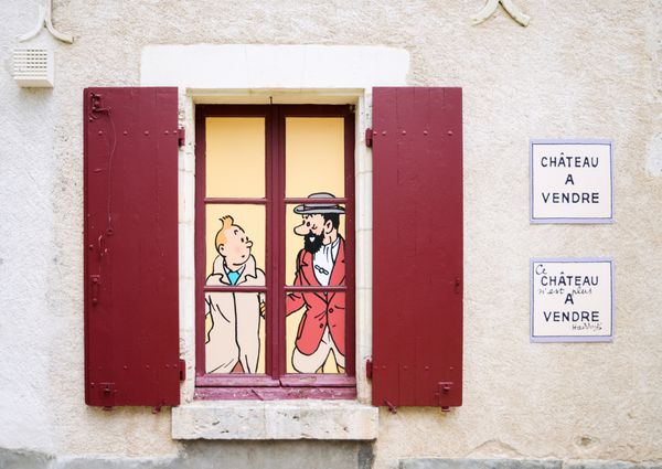 CHEVERNY FRANCE مه 29 نمایش Tintin در تاریخ 29 مه 2014 در Cheverny Chateau France