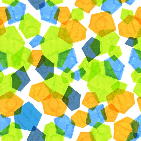 چکیده طرح چند ضلعی بدون درز مستطیل شکل عنصر هندسی علامت پس زمینه بافت کاشی شده مستطیل مثلث پنتاگون و شش ضلعی همپوشانی