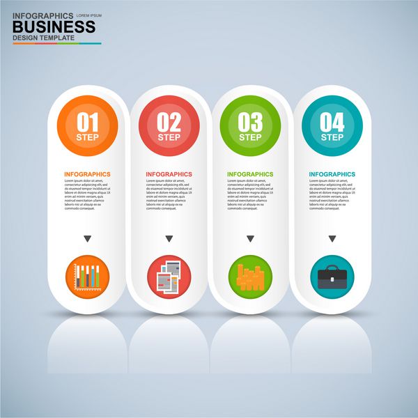 خلاصه 3D کسب و کار دیجیتال Infographic