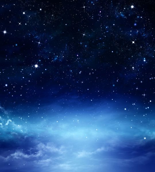  عکس ماه و ستاره در آسمان شب