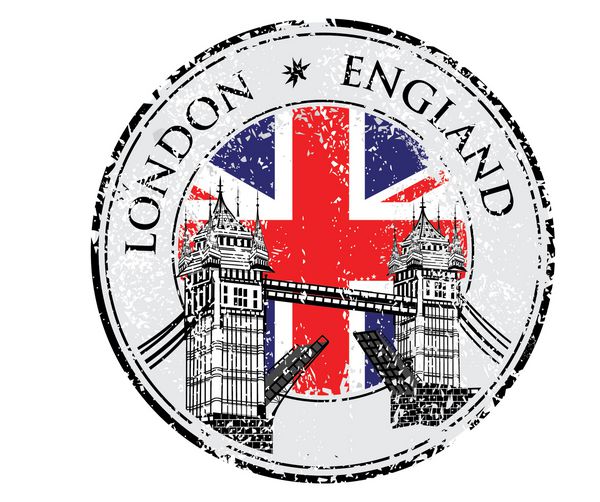 برج پرنعمت گرانج پرچم با پرچم تصویر بردار لندن بردار دست کشیده شده تصویر