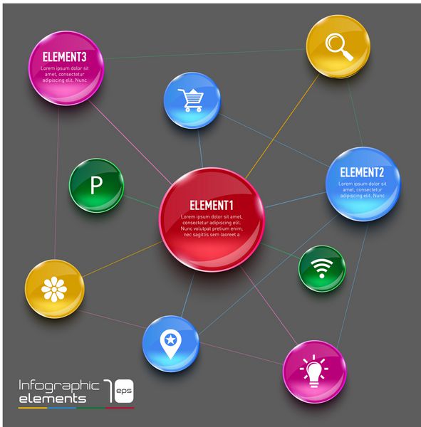 خلاصه 3D عکاسی دیجیتال Infographic تصویر برداری می تواند برای طرح گردش کار نمودار گزینه های تعداد طراحی وب استفاده می شود