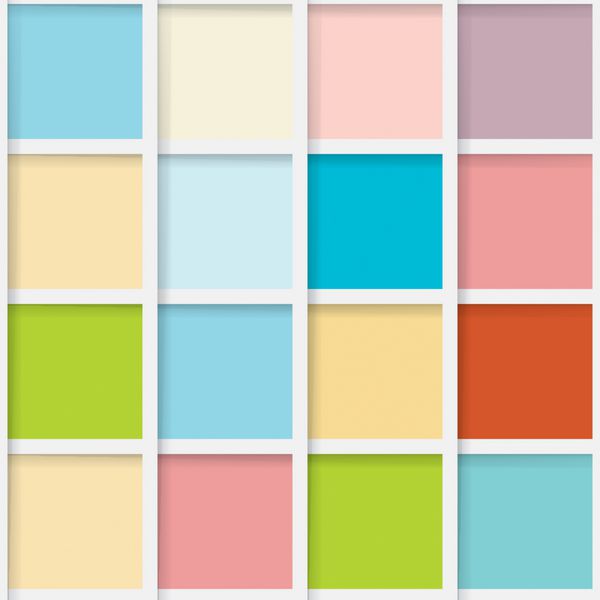 موزاییک بدون درز از مربع های رنگارنگ در رنگ های استیل تصویر برداری