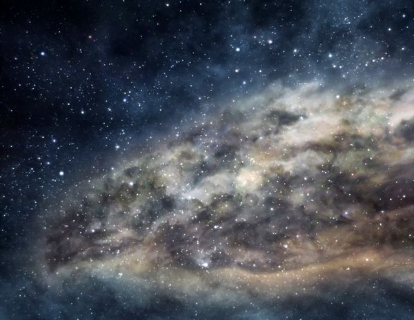 ابرهای فراوان گاز بین ستارگان درخشان در فضا