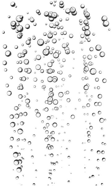 حباب های گاز در آب آشامیدنی