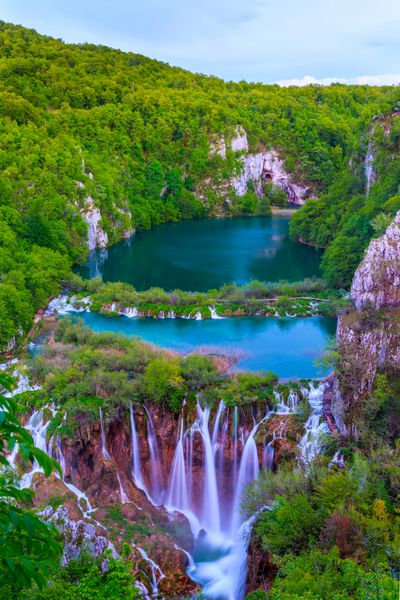 آبشارها در پارک ملی Plitvice کرواسی