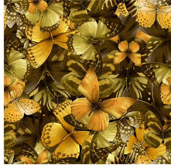 الگوی بدون درز از پروانه ها تصویر برداری کلیپ-هنر