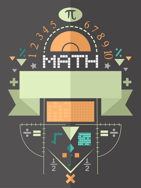 تصویر پوستر شامل نمادهای ریاضی