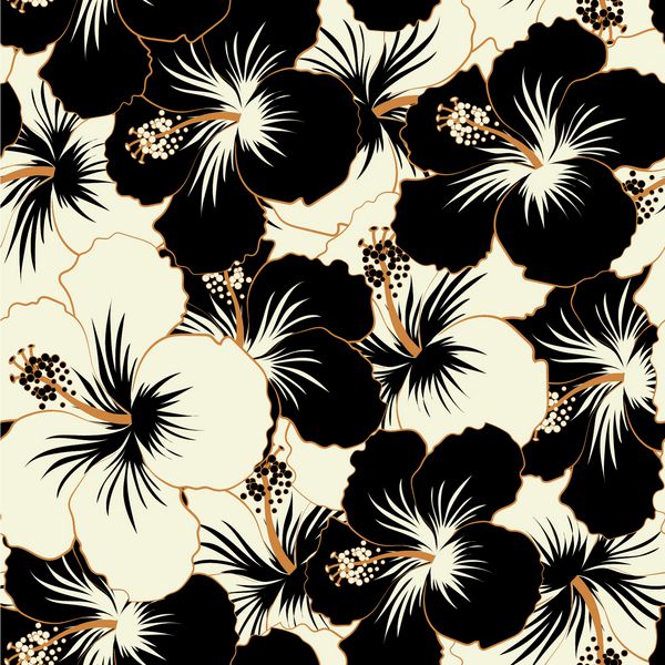 الگوی بدون درز یکپارچهسازی با سیستمعامل پرنعمت هنر boho پس زمینه پرنعمت سیاه و سفید و گل پس زمینه بافت تصویر زمینه تم گل