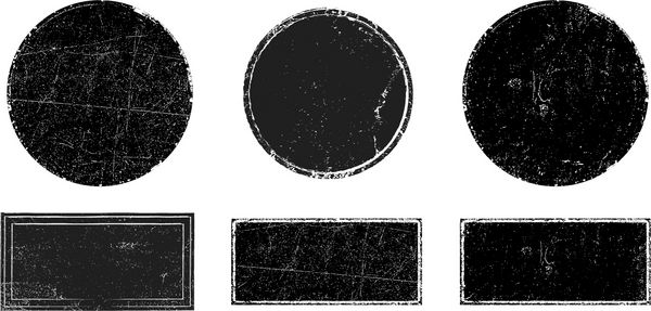 مجموعه تمبرهای پستی Grunge Circles آگهی ها نشان ها آرم ها آیکون ها برچسب ها و مدالها مجموعه اشکال متن بافت دندانی