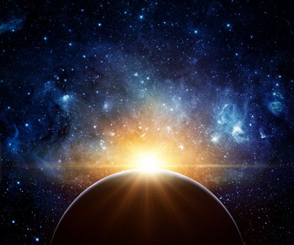 زمین کهکشان و خورشید عناصر این تصویر مبله شده توسط ناسا