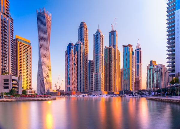 آسمان خراش ها در مارینا دبی امارات متحده عربی