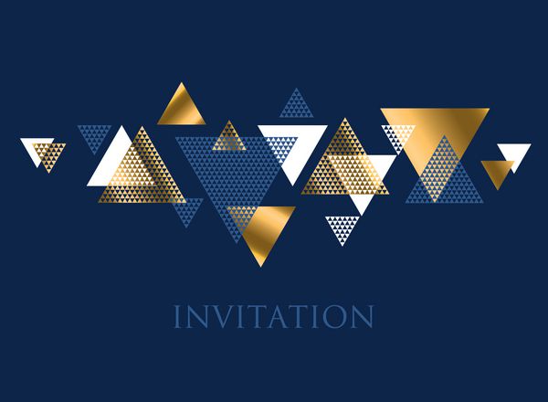 مفهوم هندسی در هنر نقاشی لوکس وکتور بردار عنصر طراحی مضمون عادی پیچیده مثلث برای هدر دعوت جشن کارت ظریف
