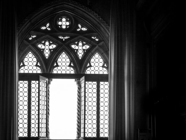 ونیز ایتالیا جزئیات یک پنجره شبح