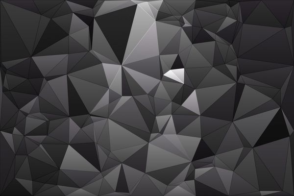 چند ضلعی هندسی زمینه سیاه و سفید