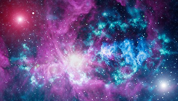 کهکشان در فضا زیبایی جهان سیاه چاله عناصر مجهز به ناسا