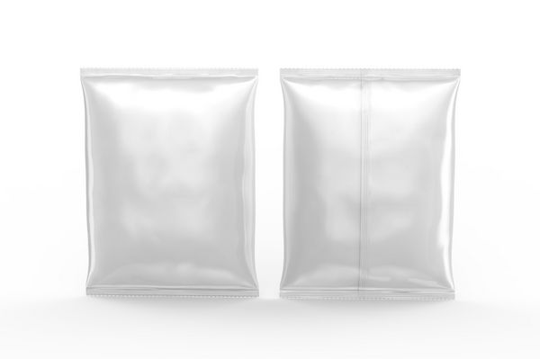 قالب فویل سفید مروارید قالب قالب خالی برای طراحی استفاده می شود در رندر 3D جلو و عقب