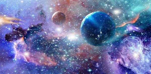 ستاره میدان در فضای عمیق در بسیاری از سال های نوری دور از زمین عناصر این تصویر مبله شده توسط ناسا