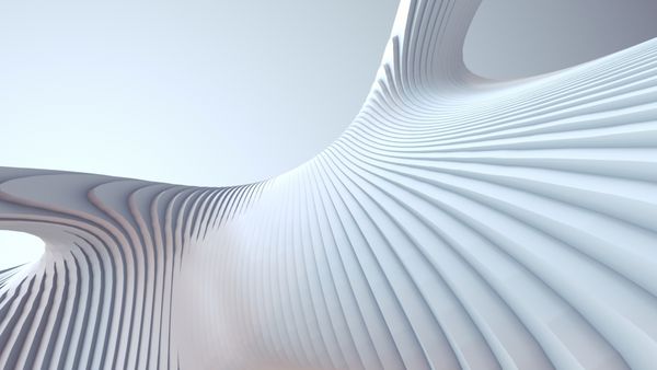 نوار سفید معماری پس زمینه الگوی آینده تصویر رندر 3d