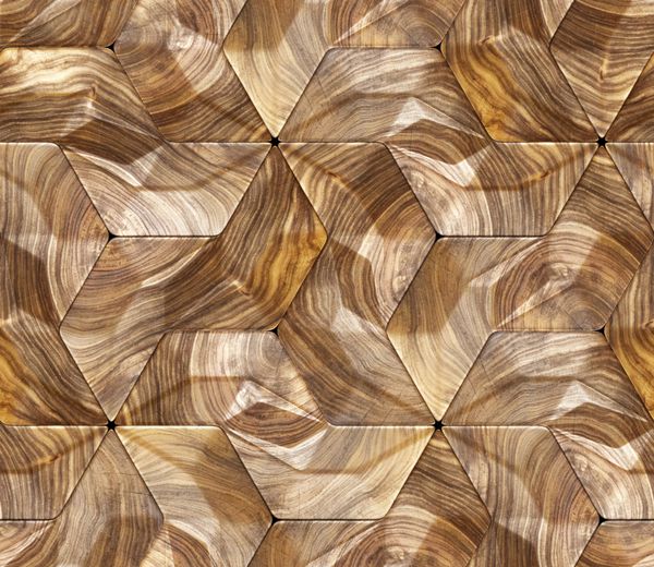 3D پانل های چوبی گردو چوب مواد بافت بی نظیر واقع بینانه