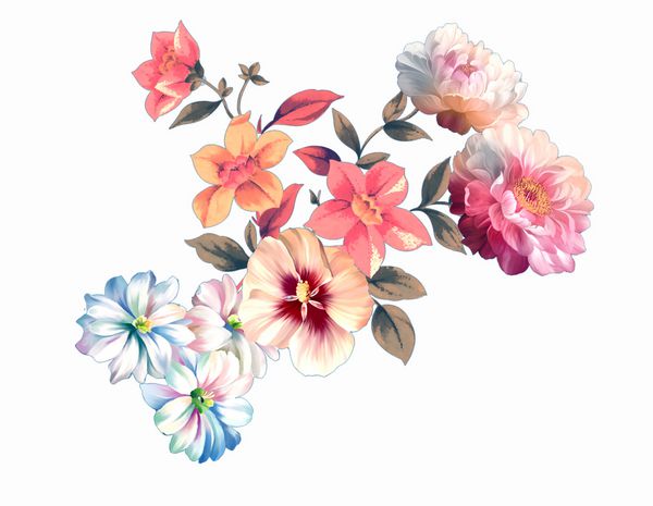 گل گل برگ و گل طراحی هنری