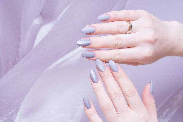 Attractive manicure on women