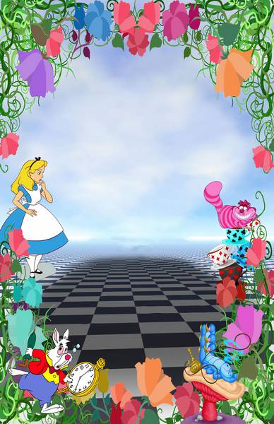 قاب کارتون آلیس در سرزمین عجایب