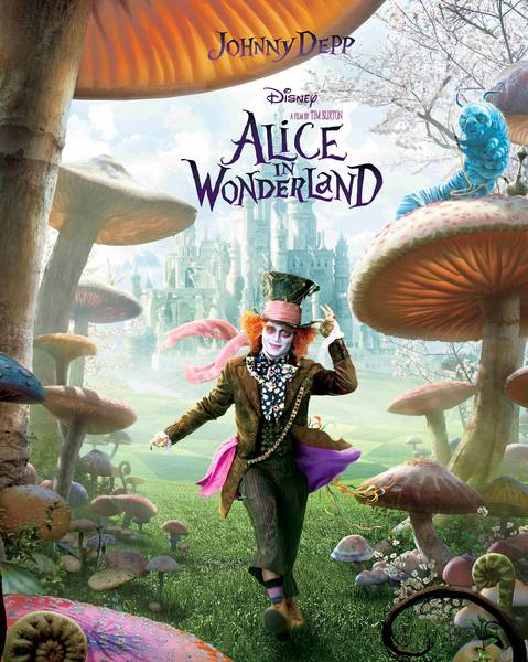 کاور فیلم آلیس در سرزمین عجایب با هنر نمایی کلاه دار