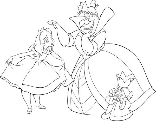 الگوی رنگامیزی آلیس و ملکه ی سیاه