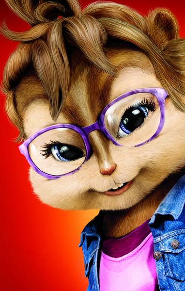 یکی از شخصیت های دختر آلوین و سنجاب ها با عینک