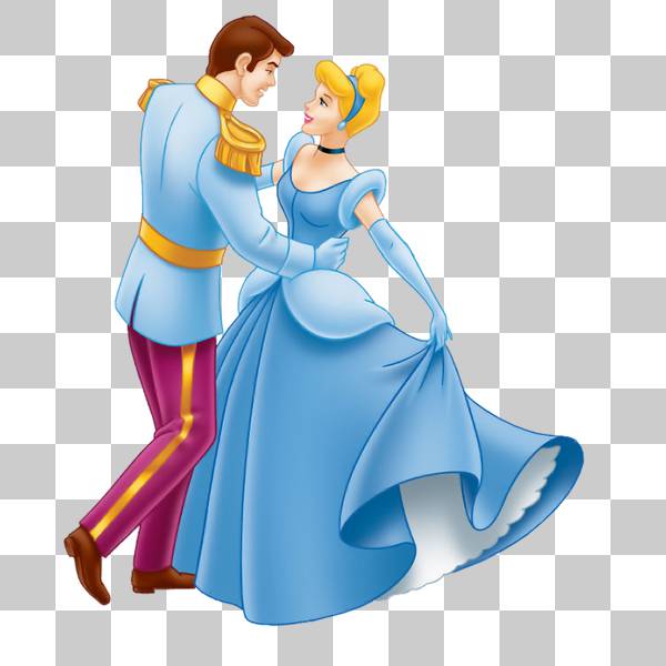 سیندرلا و پرنس در حال رقص