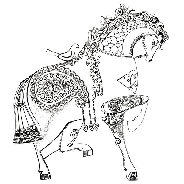 تصویرسازی و نقاشی رخش اسب رستم در شاهنامه فردوسی