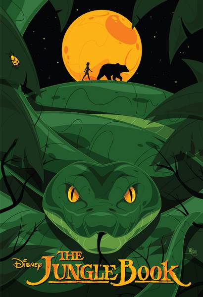 پوستر کتاب جنگل و مار بزرگ