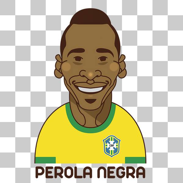 پله در لباس تیم فوتبال برزیل