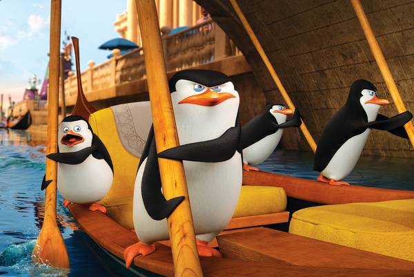 پنگوئن ها سوار بر قایق