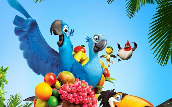 پرندگان ریو و میوه های متنوع