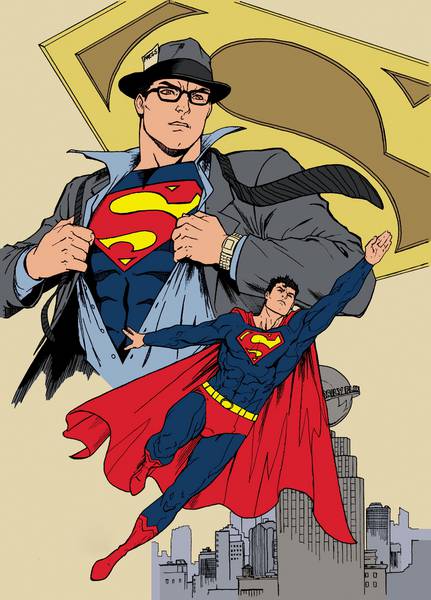 نقاشی کمیک سوپرمن