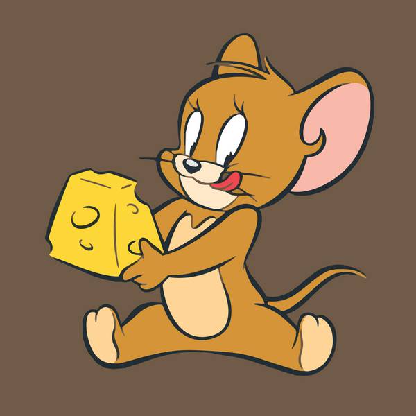 جری در حال  پنیر خوردن