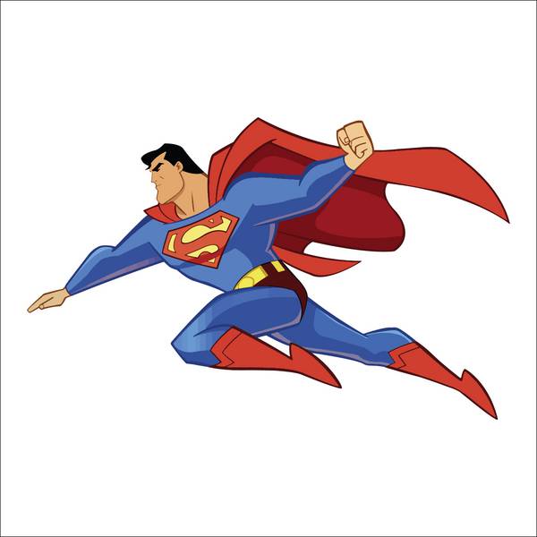 نقاشی سوپرمن ایزوله