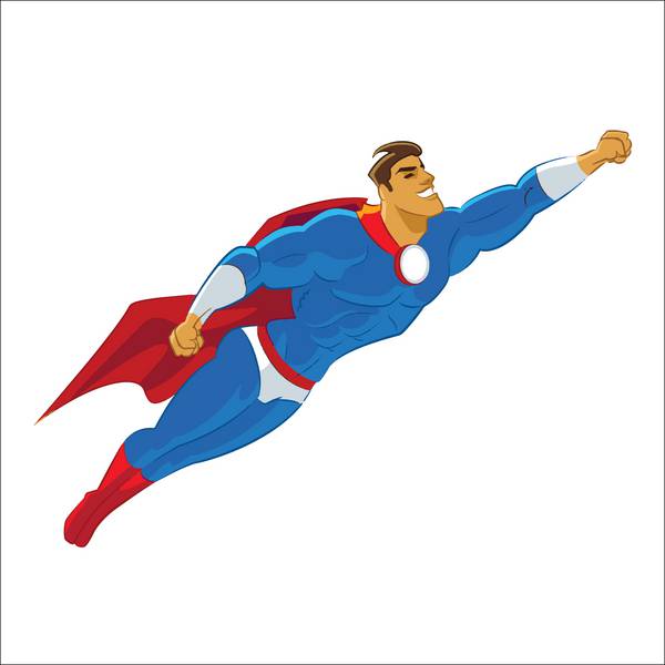 سوپرمن درحال پرواز به سمت آسمان